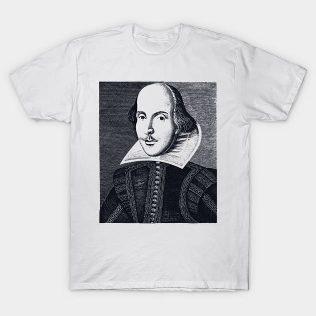 William Shakespeare Portrait T-Shirt by olemanner